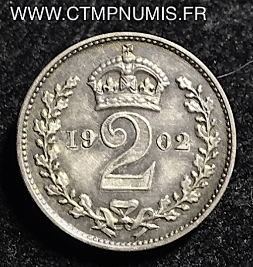 GRANDE BRETAGNE 2 PENCE ARGENT 1902