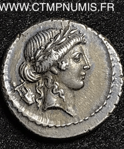 CLAUDIA DENIER ARGENT A/ TETE D’APOLLON