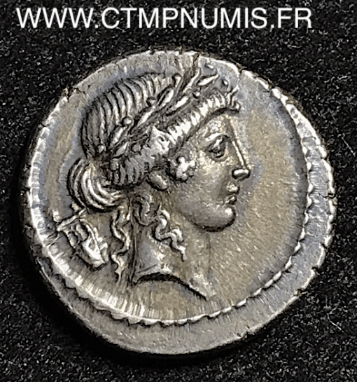 CLAUDIA DENIER ARGENT A/ TETE D’APOLLON