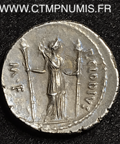 CLAUDIA DENIER ARGENT A/ TETE D’APOLLON