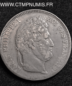 5 FRANCS ARGENT LOUIS PHILIPPE I° INCUSE