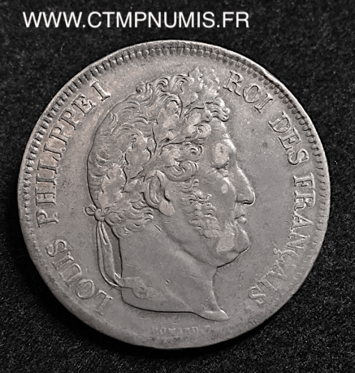 5 FRANCS ARGENT LOUIS PHILIPPE I° INCUSE