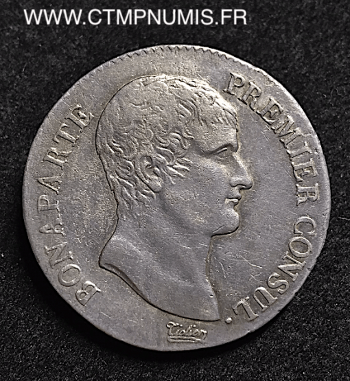 5 FRANCS ARGENT BONAPARTE AN 12 M TOULOUSE