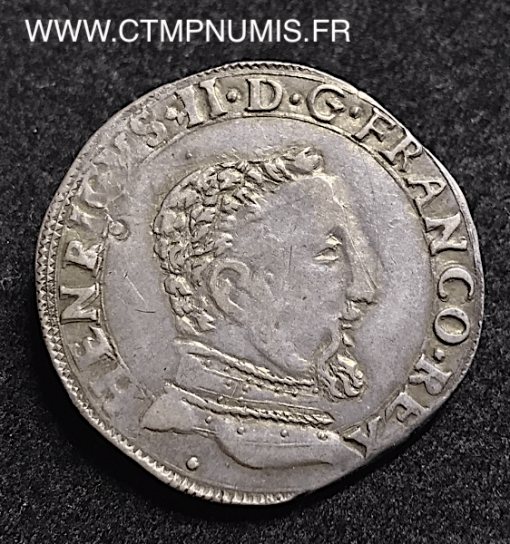 HENRI II TESTON ARGENT 1560 M TOULOUSE TTB