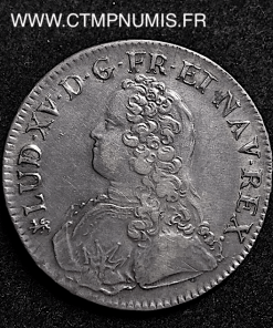 LOUIS XV ECU  ARGENT 1726 T NANTES