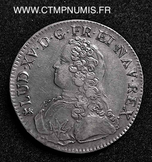 LOUIS XV ECU ARGENT 1726 T NANTES