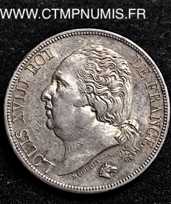 2 FRANCS ARGENT LOUIS XVIII 1823 M TOULOUSE