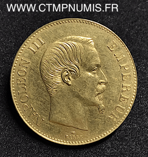 100 FRANCS OR NAPOLEON III 1855 A PARIS