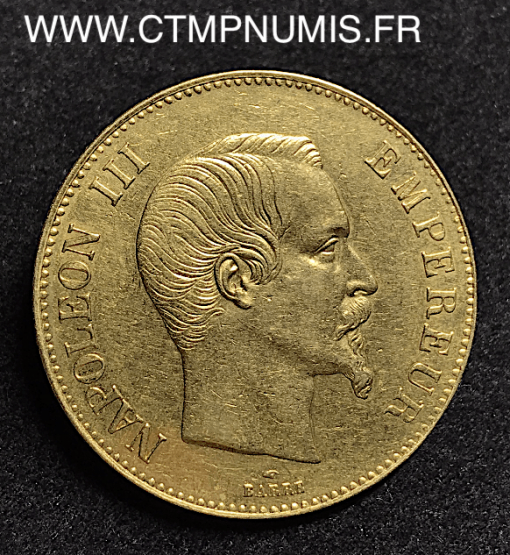 100 FRANCS OR NAPOLEON III 1855 A PARIS