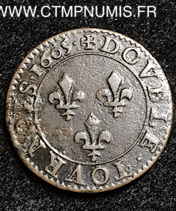 HENRI IV DOUBLE TOURNOIS 1605 A PARIS