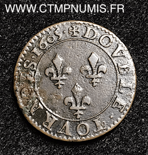 HENRI IV DOUBLE TOURNOIS 1605 A PARIS