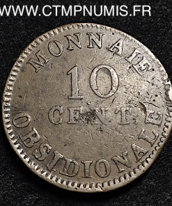 10 CENTIMES  ANVERS 1814 WOLSCHOT