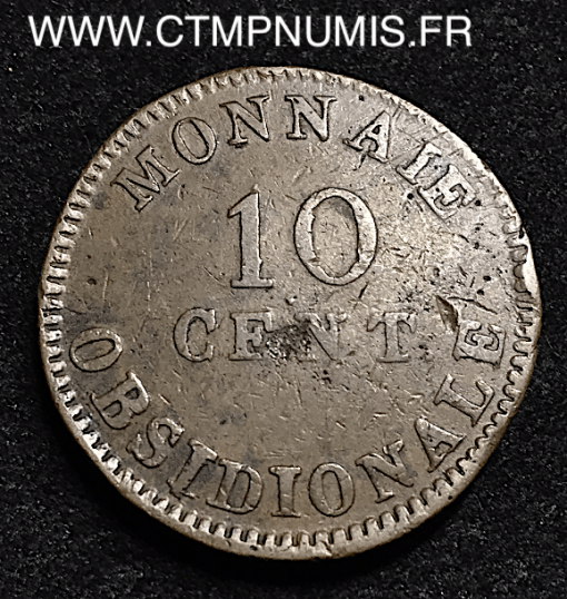 10 CENTIMES  ANVERS 1814 WOLSCHOT