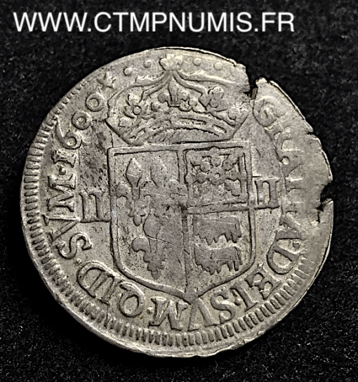 HENRI IV 1/4 ECU FRANCE NAVARRE BEARN 1600