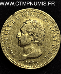  SARDAIGNE 40 LIRE OR  1825 TURIN