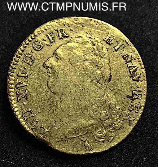 LOUIS XVI DOUBLE LOUIS D’OR AU 1786 T NANTES