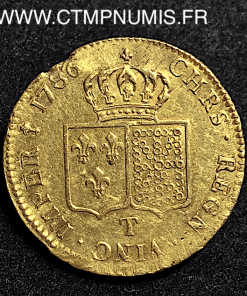 LOUIS XVI DOUBLE LOUIS D’OR AU 1786 T NANTES