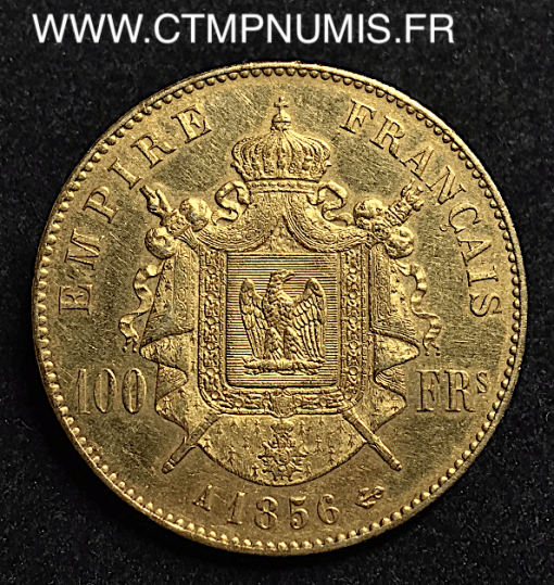 100 FRANCS OR NAPOLEON III TETE NUE 1856 A