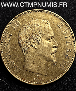 100 FRANCS OR NAPOLEON III TETE NUE 1857 A 