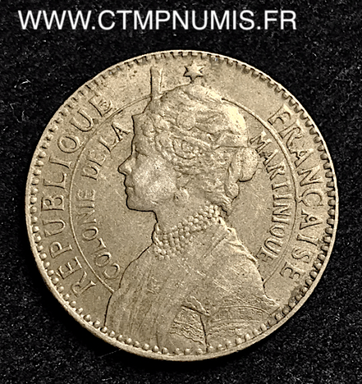 MARTINIQUE COLONIE FRANCAISE 1 FRANC 1922