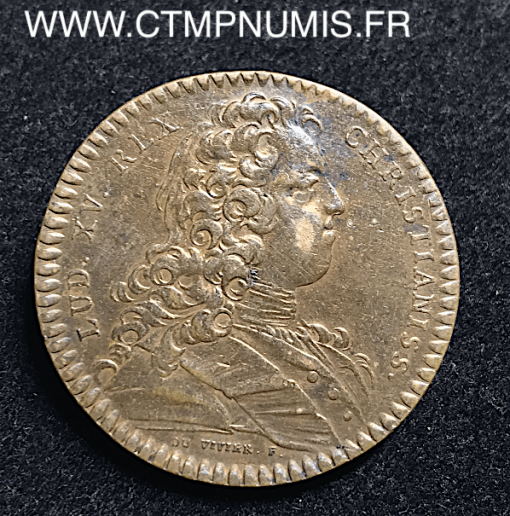 JETON BRONZE LOUIS XV BRETAGNE 1730 SAINT BRIEUC