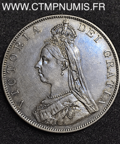 GRANDE BRETAGNE DOUBLE FLORIN ARGENT 1887