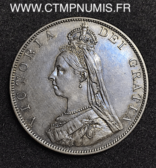 GRANDE BRETAGNE DOUBLE FLORIN ARGENT 1887