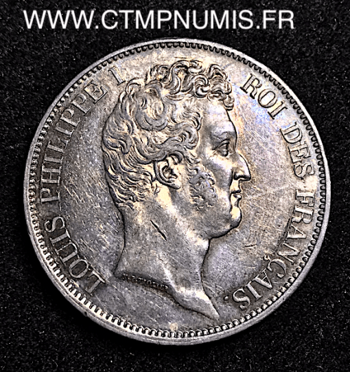 5 FRANCS ARGENT LOUIS PHILIPPE I° TETE NUE 1831 A PARIS