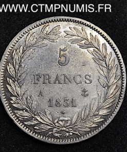 5 FRANCS ARGENT LOUIS PHILIPPE I° TETE NUE 1831 A PARIS