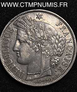 5 FRANCS ARGENT CERES SANS LEGENDE 1870 A