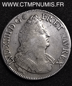 LOUIS XIV ECU ARGENT AUX PALMES 1694 A PARIS