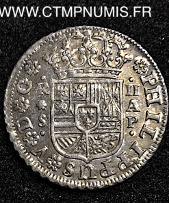 ESPAGNE 2 REALES PHILIPPE V 1736 AP SEVILLE