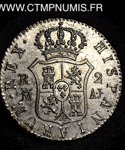 ESPAGNE 2 REALES FERDINAND VII 1823 MADRID
