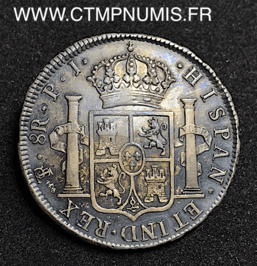 BOLIVIE 8 REALES ARGENT FERDINAND VII 1824