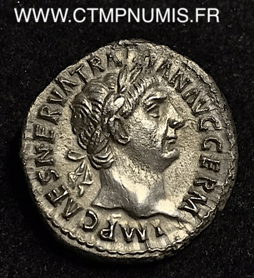 TRAJAN DENIER ARGENT R/ VESTA SPL