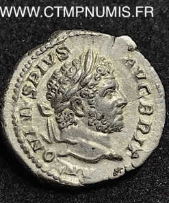 CARACALLA DENIER ARGENT R/ LA MONNAIE