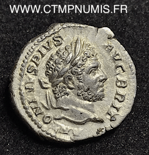 CARACALLA DENIER ARGENT R/ LA MONNAIE