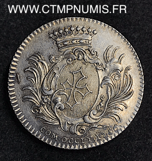 JETON ARGENT LOUIS XV LANGUEDOC 1756