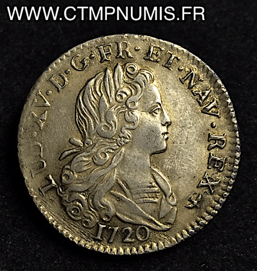LOUIS XV PETIT LOUIS D’ARGENT 1720 DIJON