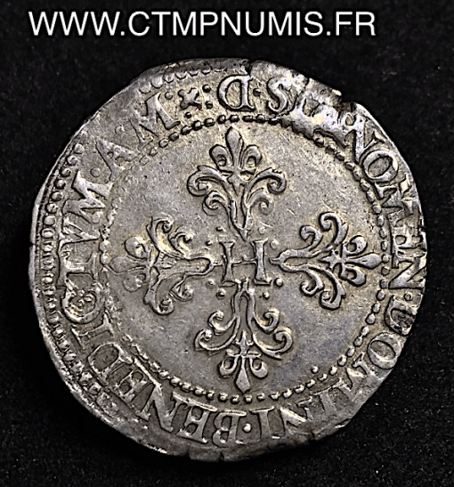 HENRI III FRANC ARGENT 1578 D LYON