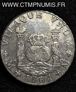 MEXICO 8 REALES ARGENT CHARLES III 1764 MF