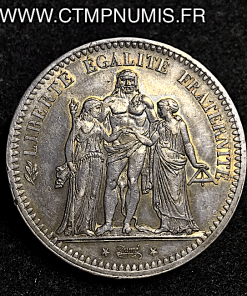 5 FRANCS ARGENT HERCULE 1849 PARIS