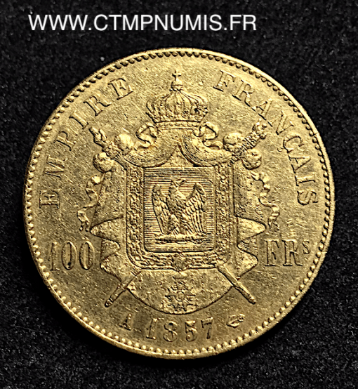 100 FRANCS OR NAPOLEON III 1857 A PARIS