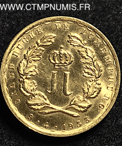 LUXEMBOURG 20 FRANCS OR 