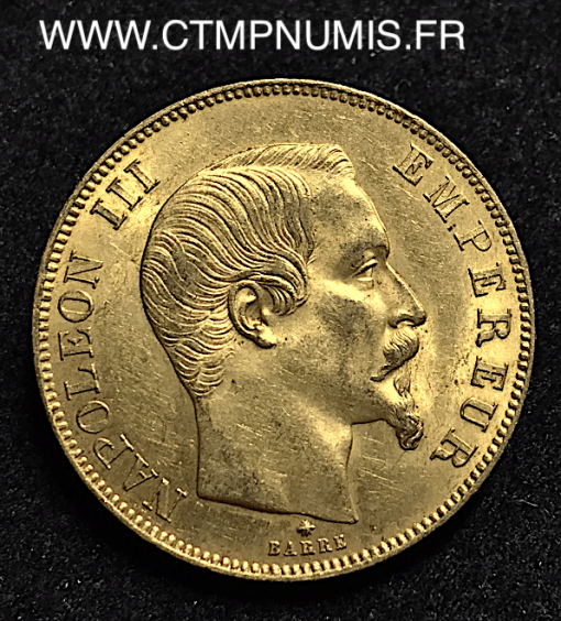 50 FRANCS OR NAPOLEON 1859 BB STRASBOURG