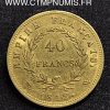 40 FRANCS OR NAPOLEON 1812 W LILLE