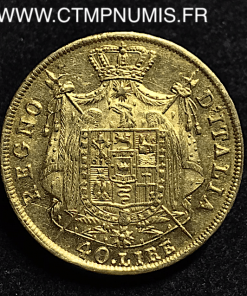 ITALIE 40 LIRE OR NAPOLEON 1810 M MILAN