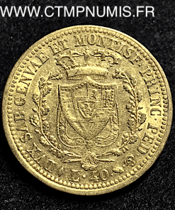 ITALIE 40 LIRES CHARLES FELIX 1825 TURIN OR