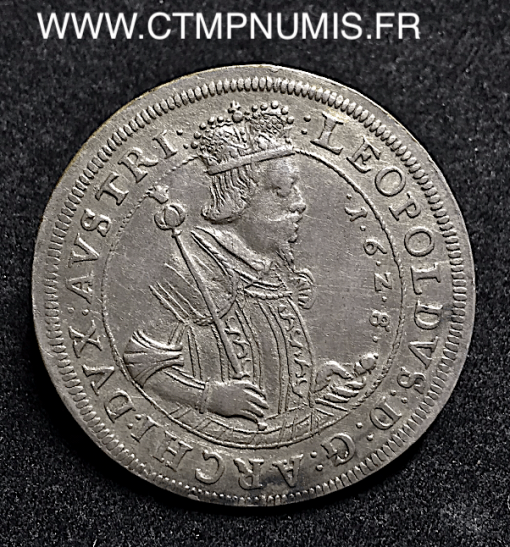 AUTRICHE 1 TALER ARGENT LEOPOLD V 1628 HALL