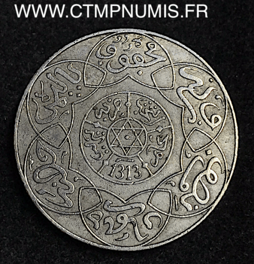 MAROC 2 1/2 DIRHAMS ARGENT 1313 BERLIN